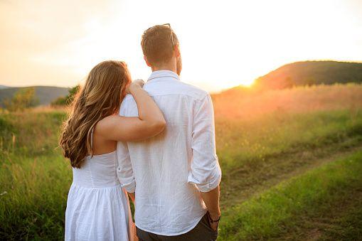 Couple visiting Austin