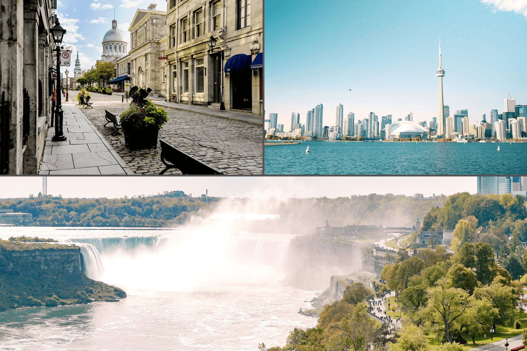 multi-day tour of Niagara Falls, Toronto and Montreal